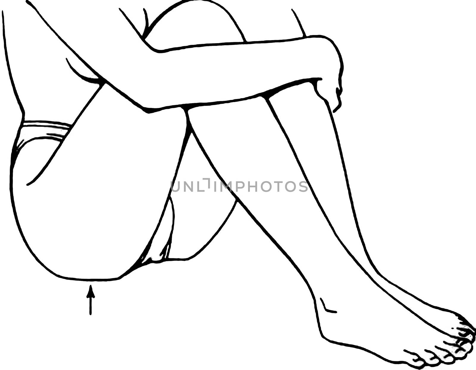 Drawing lesson of a seated woman. Drawing cowards and lower body. tutorial by DePo