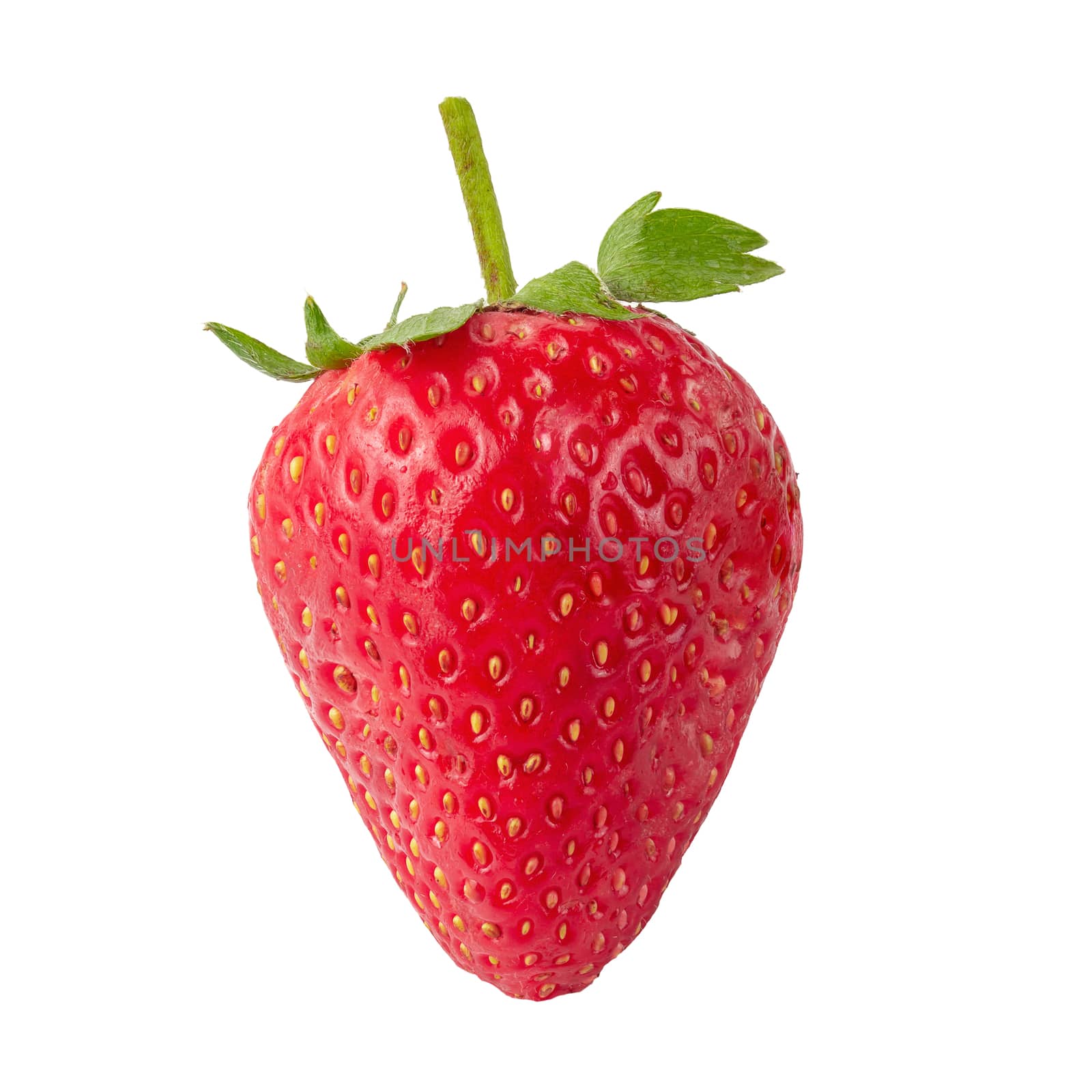 Fresh strawberries isolated on a white background