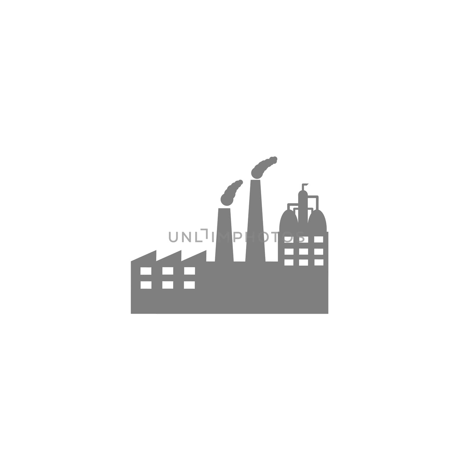 Industrial icon on white background.Modern production technology. by praditlohhana