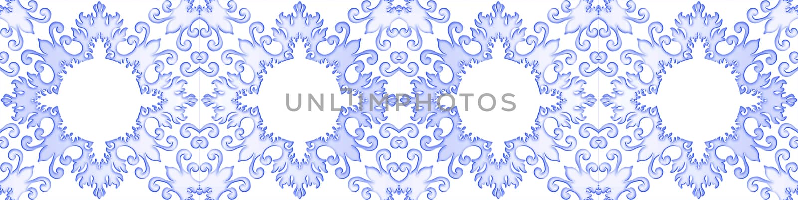 Perfect seamless texture inspired by a typical portuguese decorations with ceramic tiles called azulejos - usefull for rendering.
