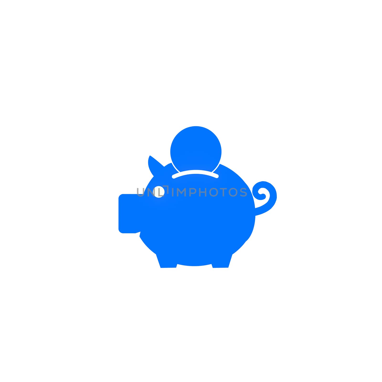 Piggy bank icon on white background.Save money,