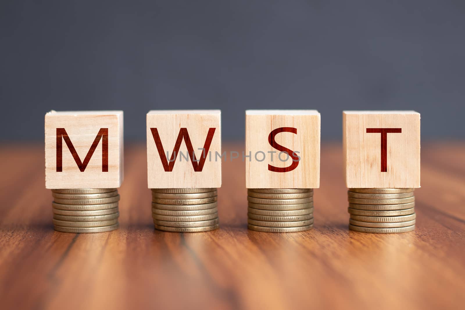 MWST or German Value Added Tax - concept showing of Mehrwertsteuer in tax rates. by lakshmiprasad.maski@gmai.com