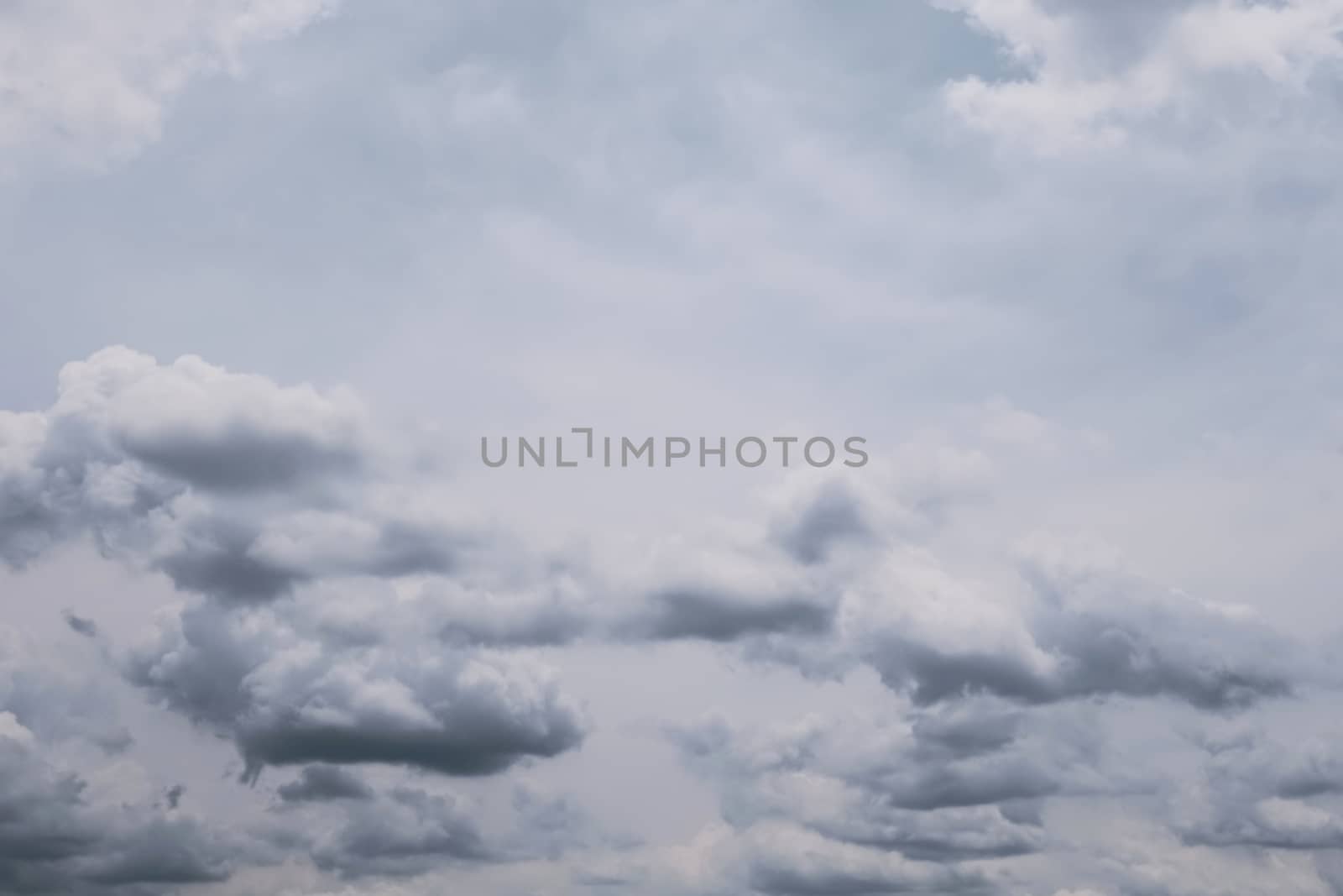 Copy space minimal concept of summer blue sky and white cloud abstract blank. by Suwant