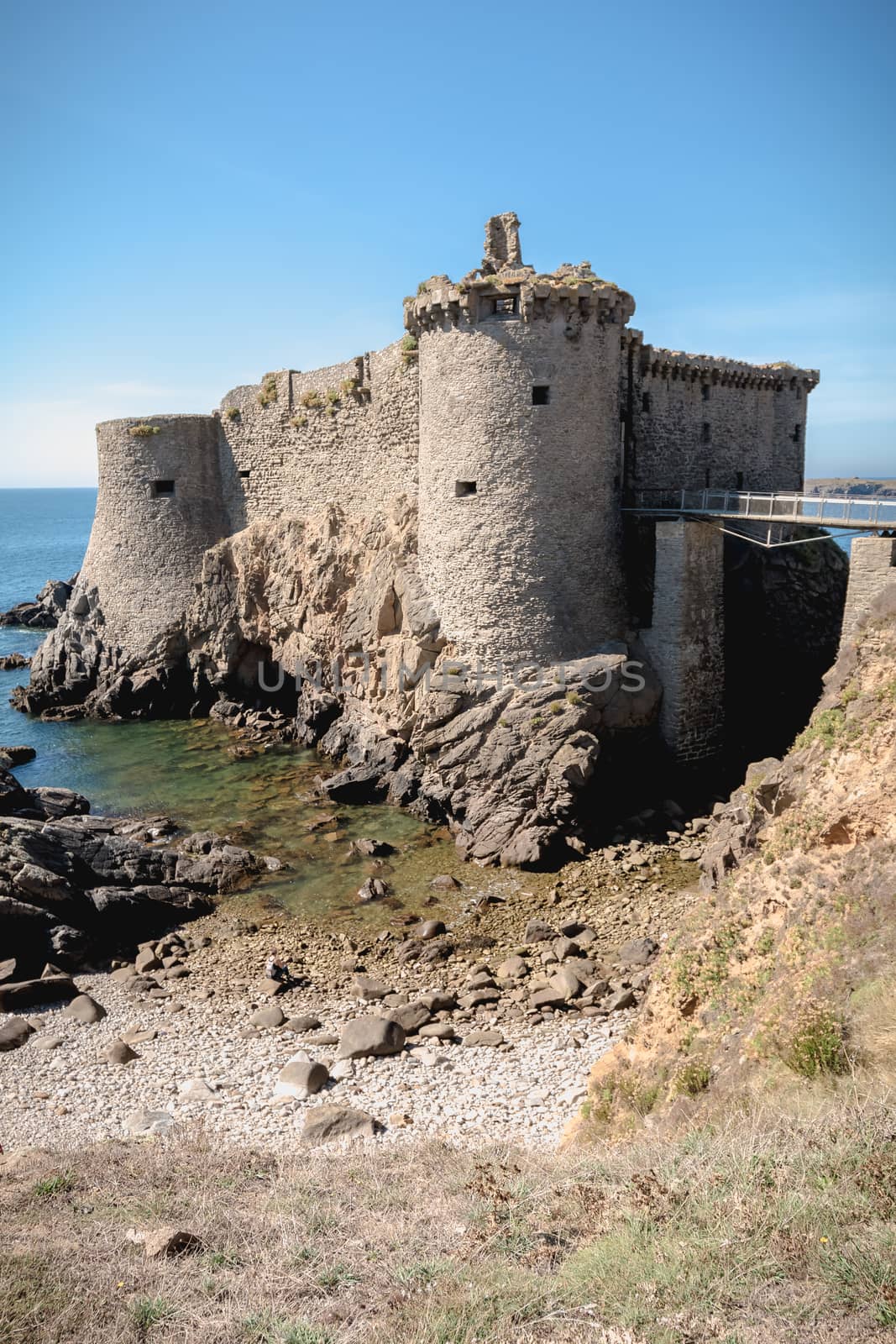 ruin of the old medieval castle south of the island of yeu, Vend by AtlanticEUROSTOXX