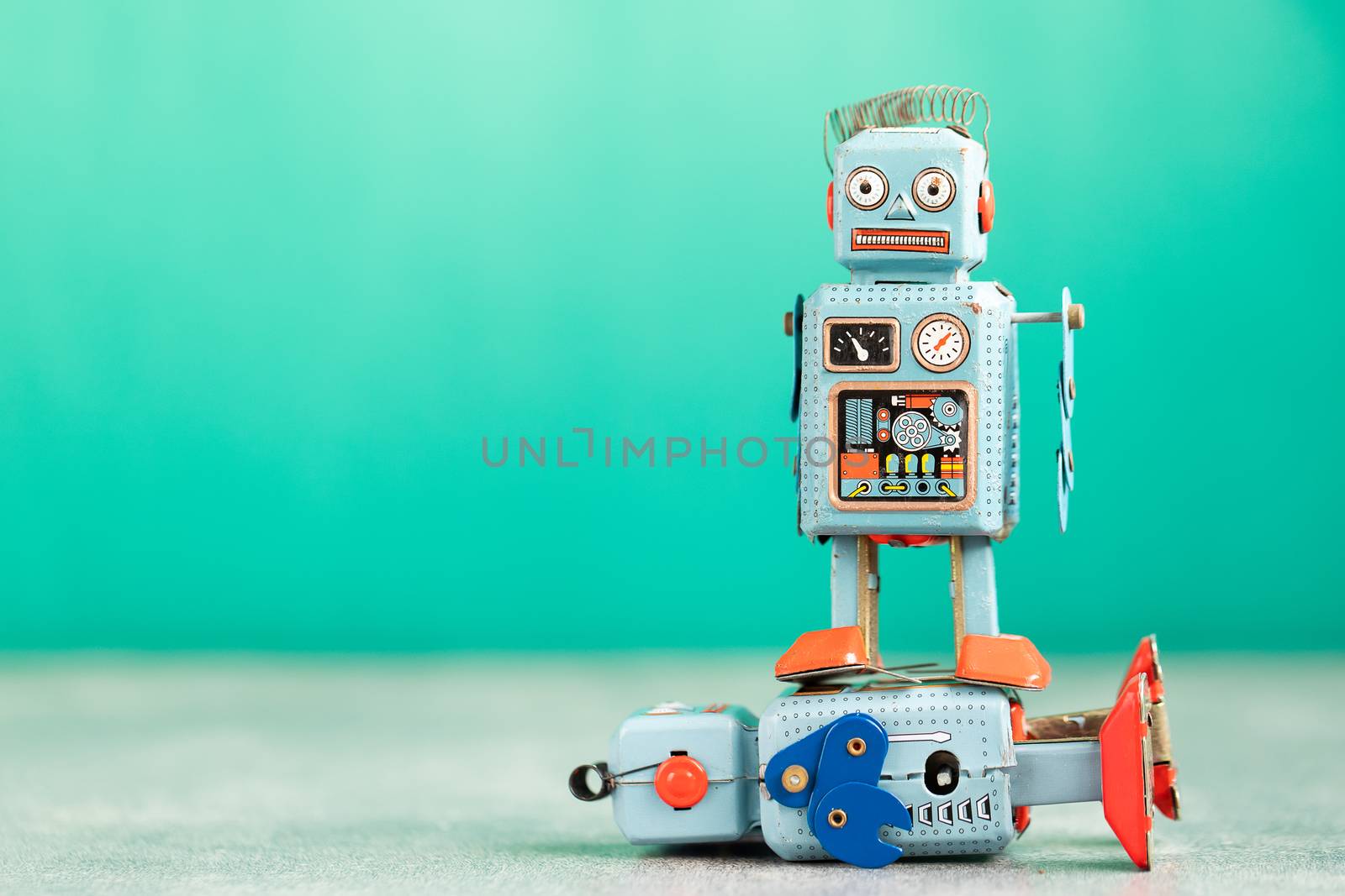 Vintage retro robot tin toy by freedomnaruk