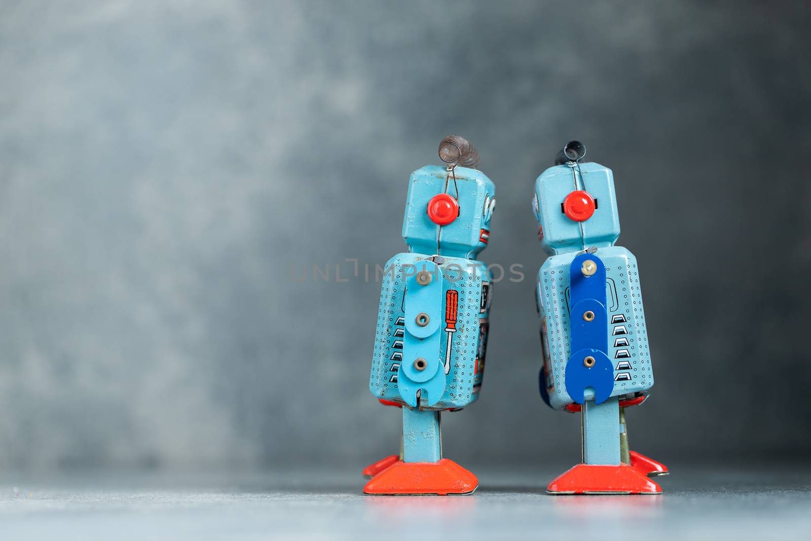 Vintage retro robot tin toy by freedomnaruk