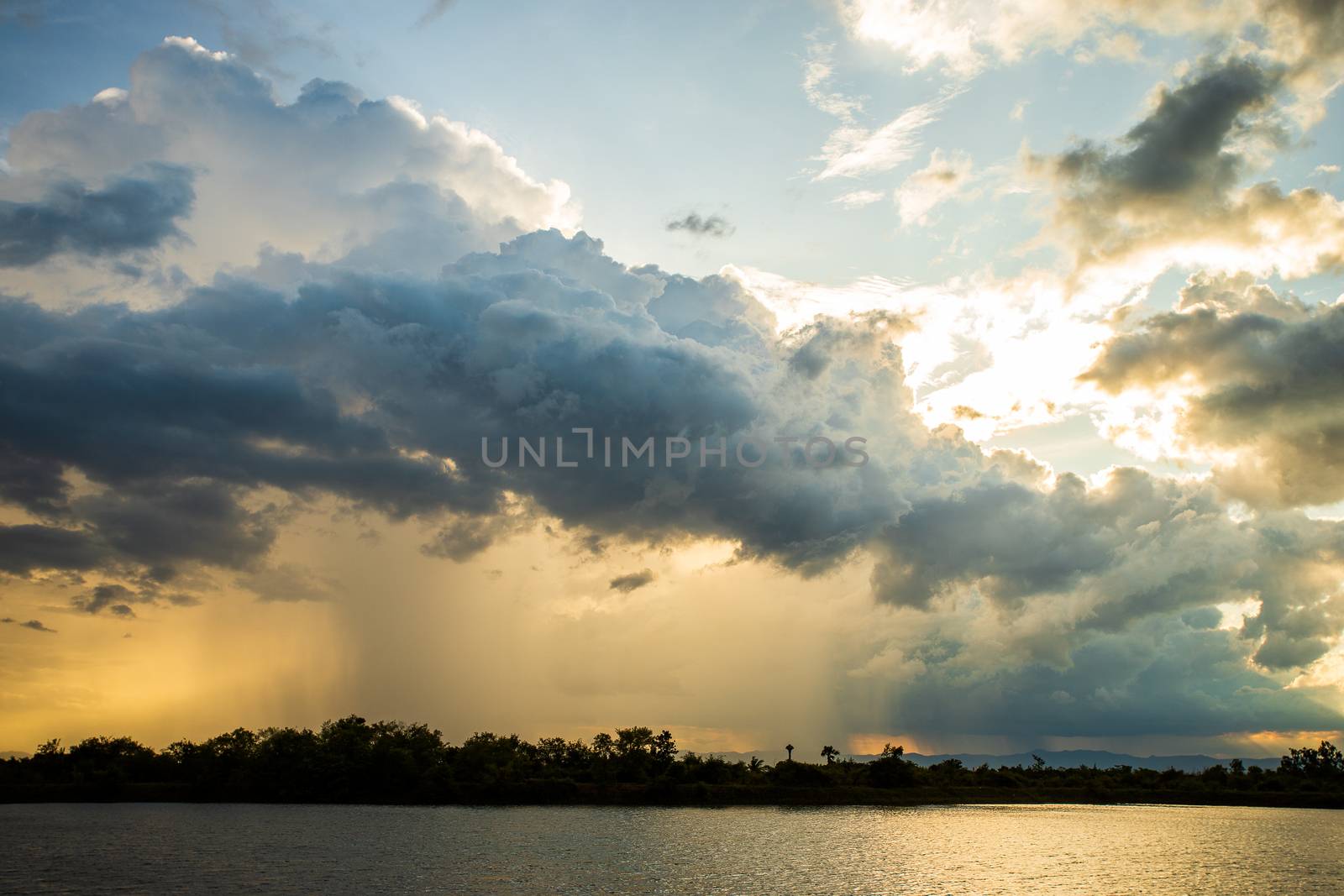 thunder storm sky Rain clouds