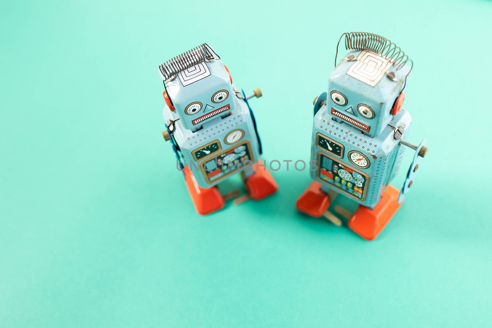 Vintage retro robot tin toy