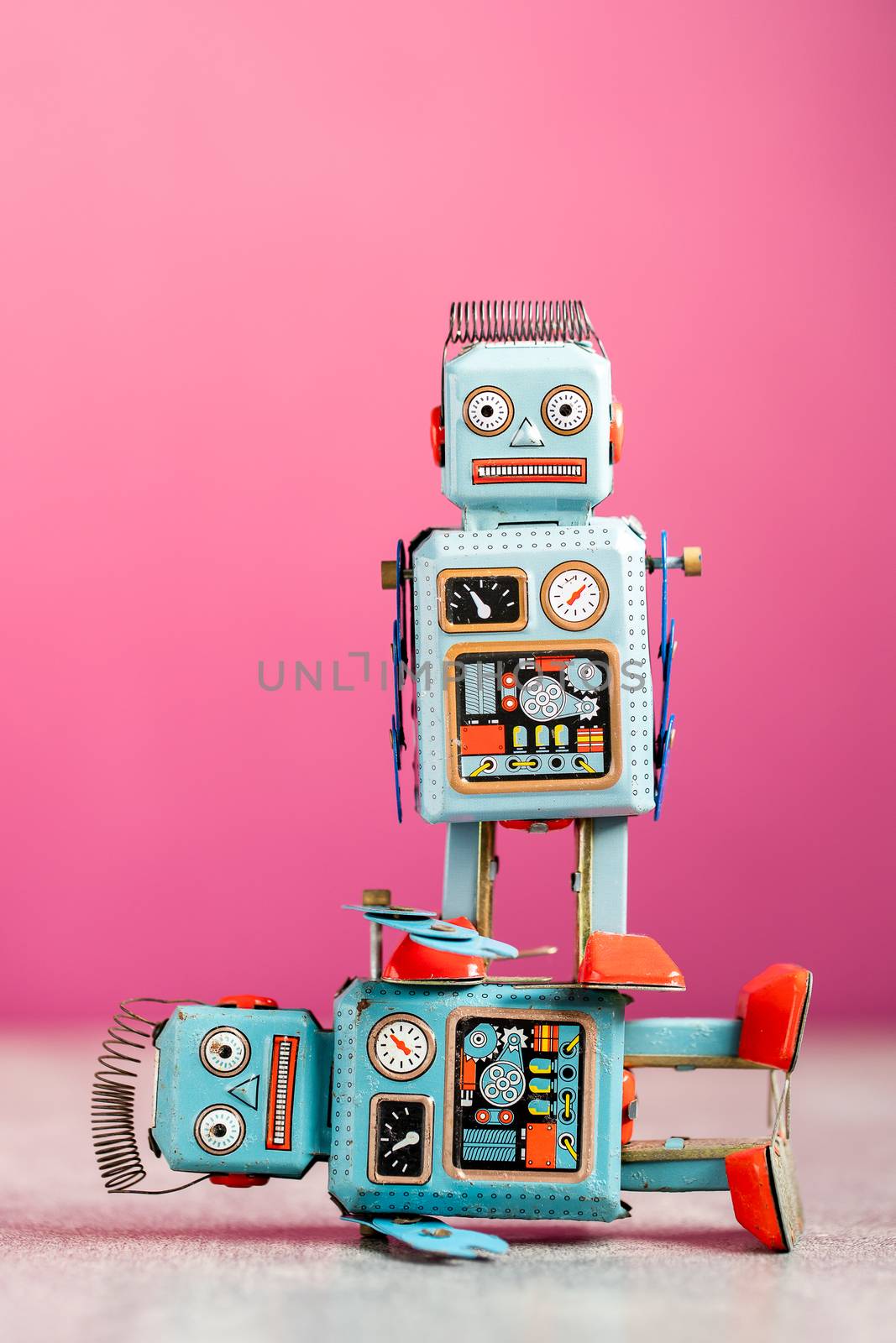 Vintage retro robot tin toy by freedomnaruk