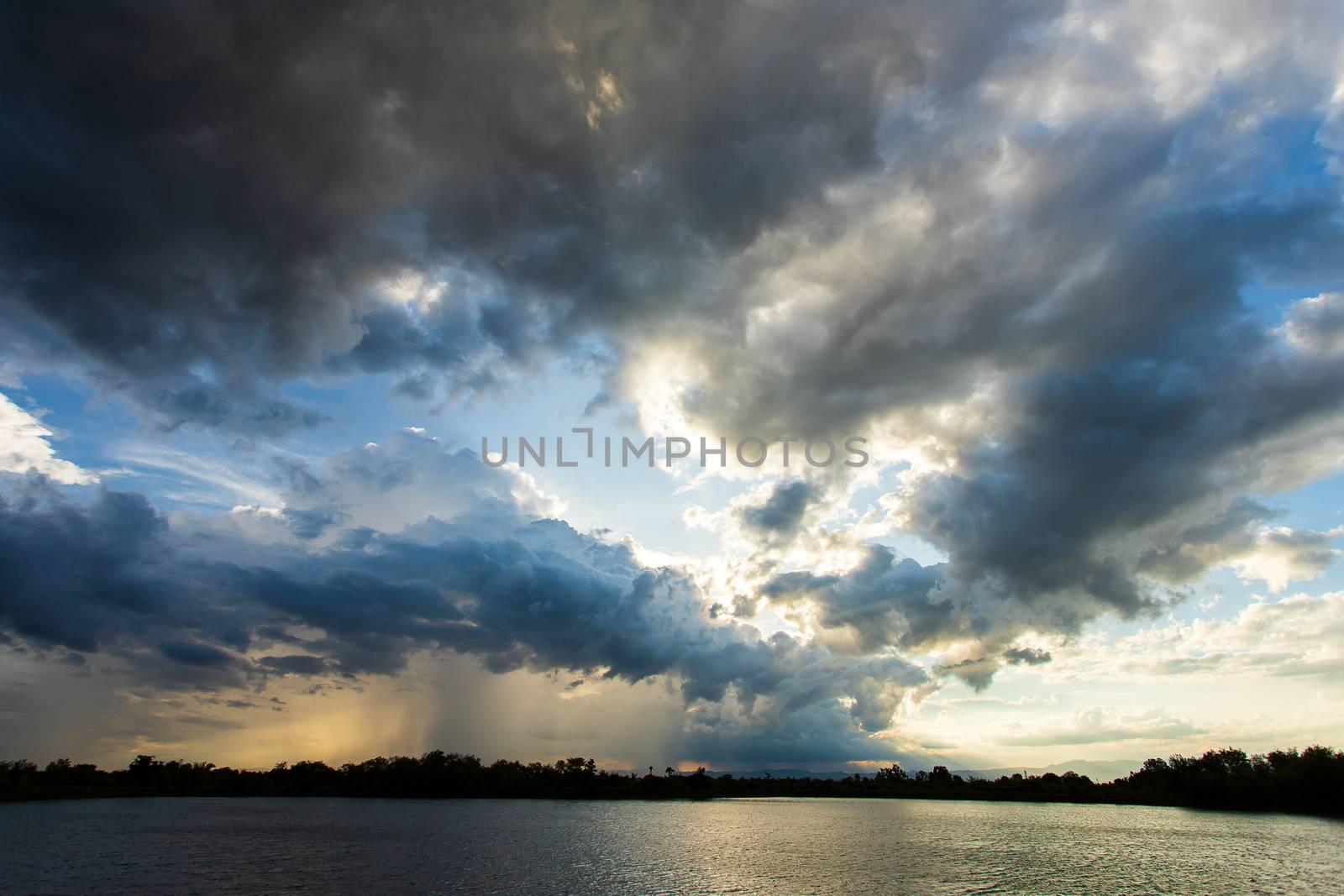 thunder storm sky Rain clouds