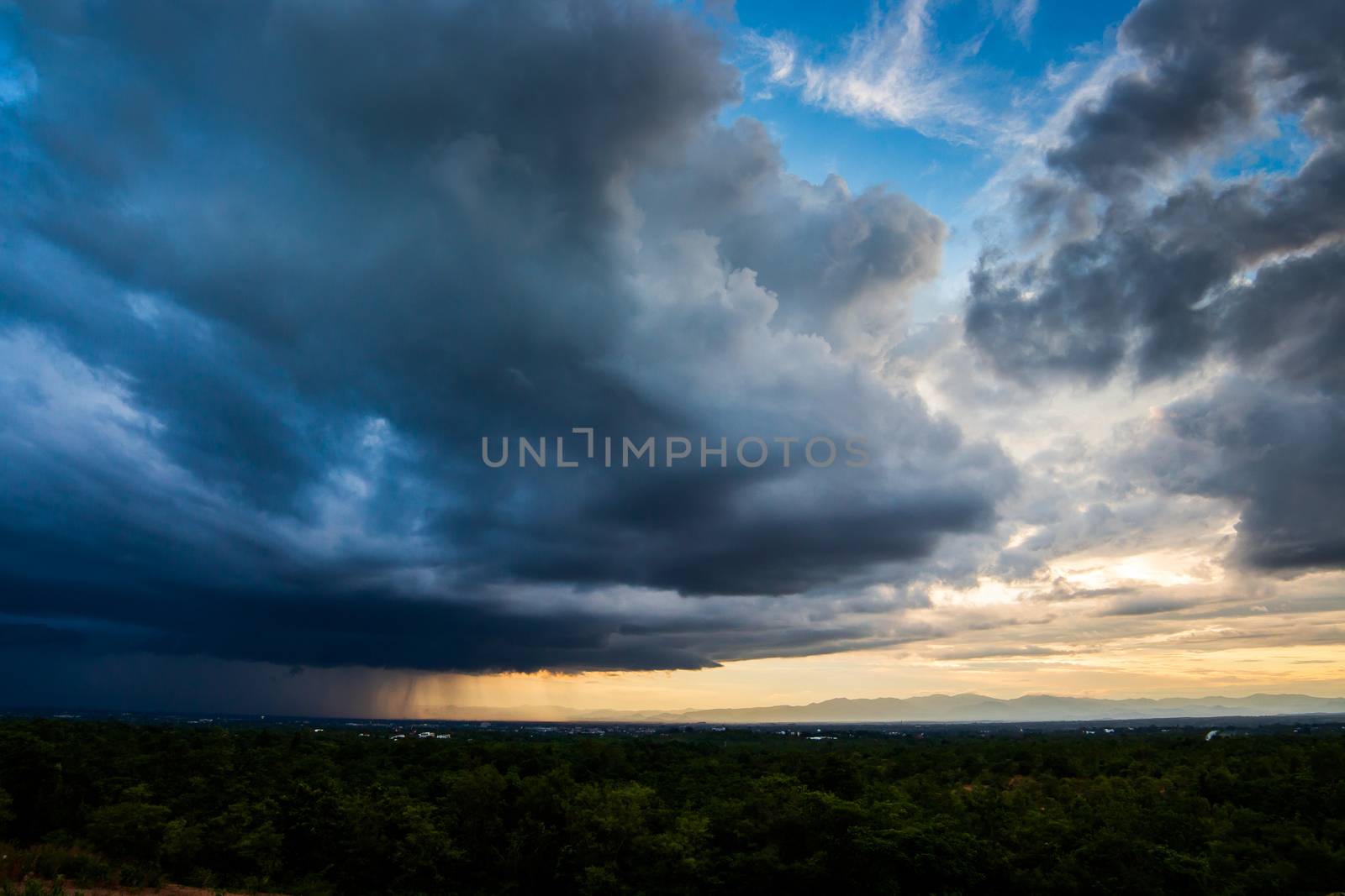 thunder storm sky Rain clouds