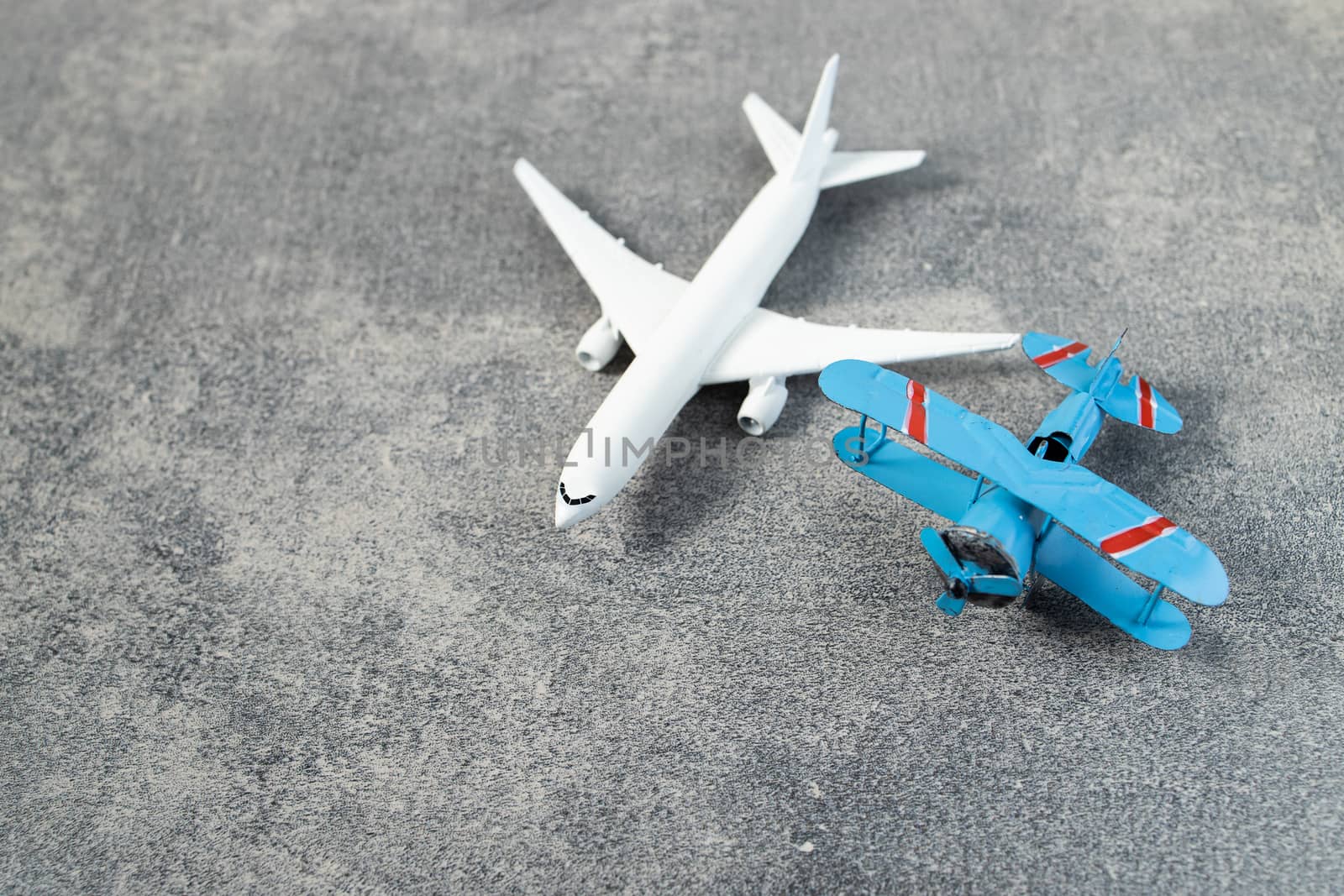 Model plane,airplane on pastel color background by freedomnaruk