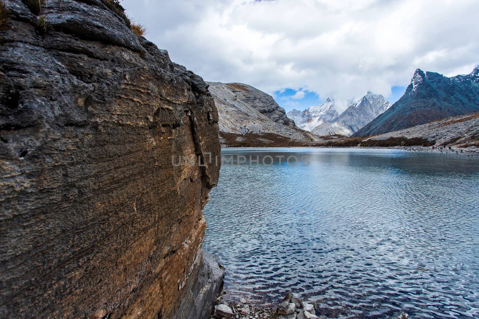 Five Colors Lake at Doacheng Yading National park, Sichuan, Chin by freedomnaruk