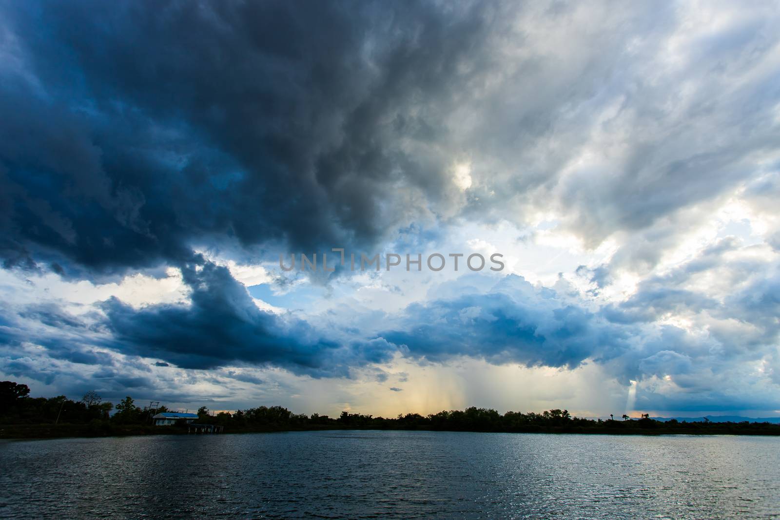 thunder storm sky Rain clouds by freedomnaruk