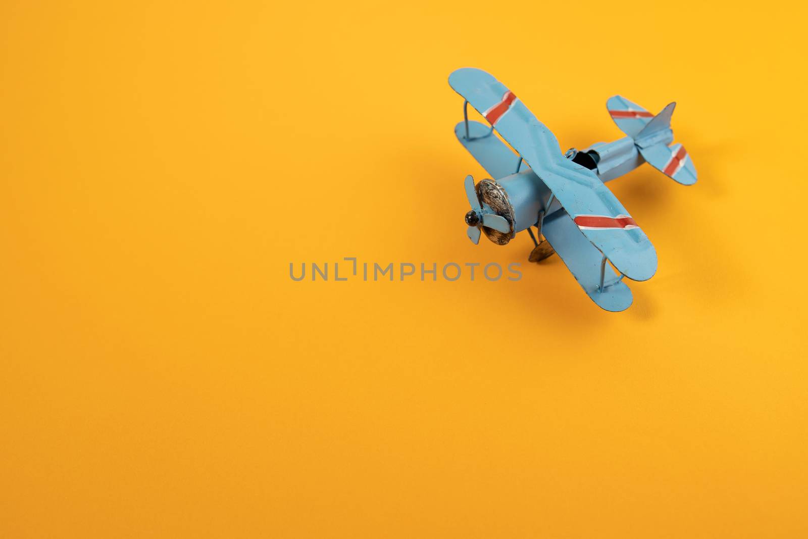 Model plane,airplane on pastel color background