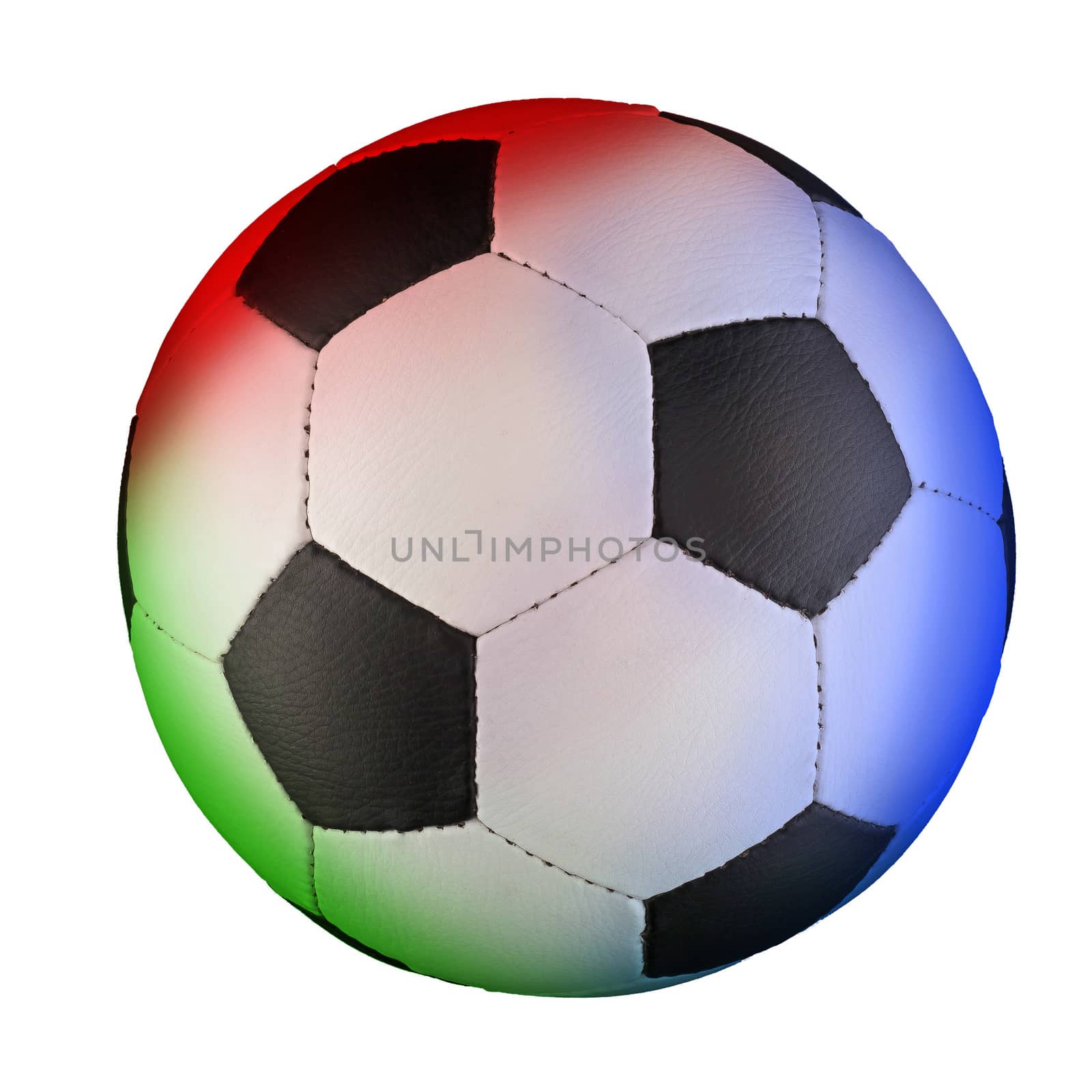 Colored Football (Soccer) Ball by MaxalTamor