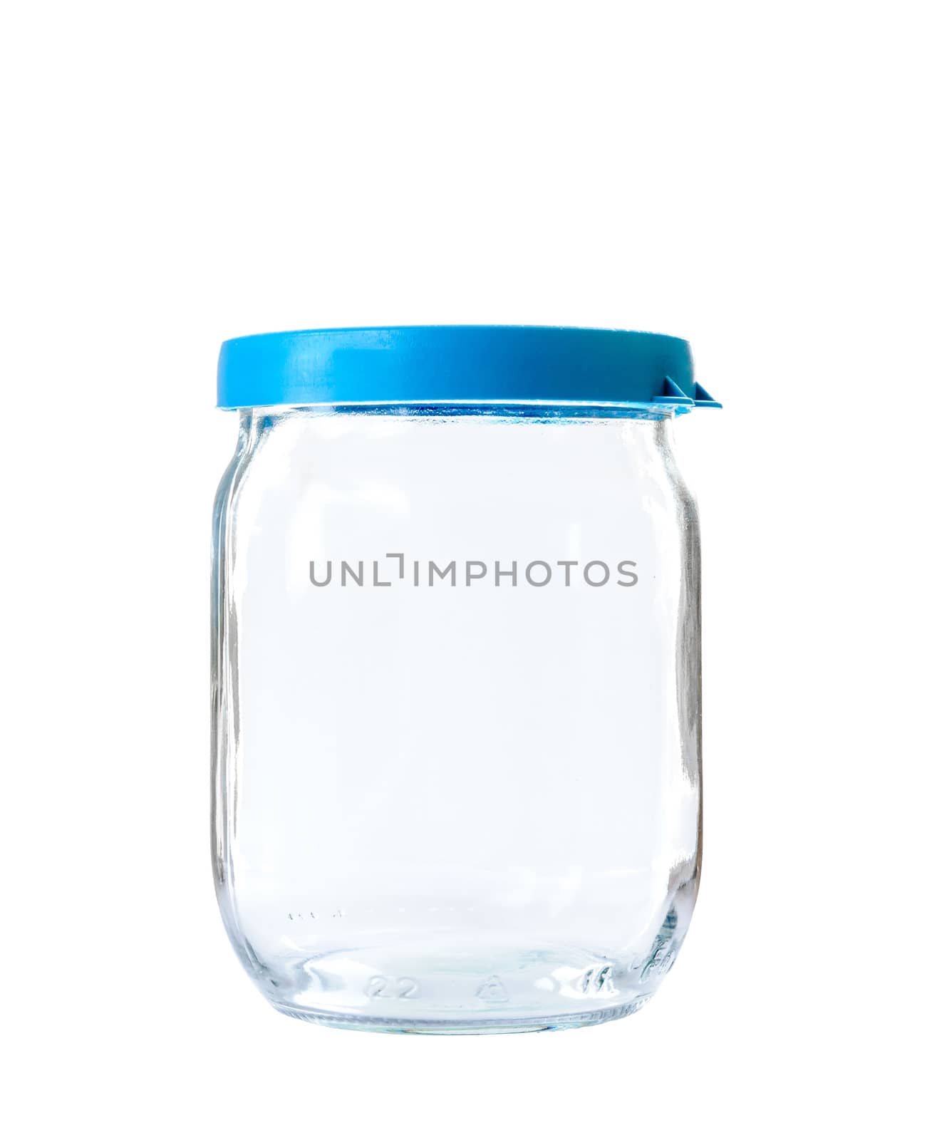 Glass Jar with Blue Lid by MaxalTamor