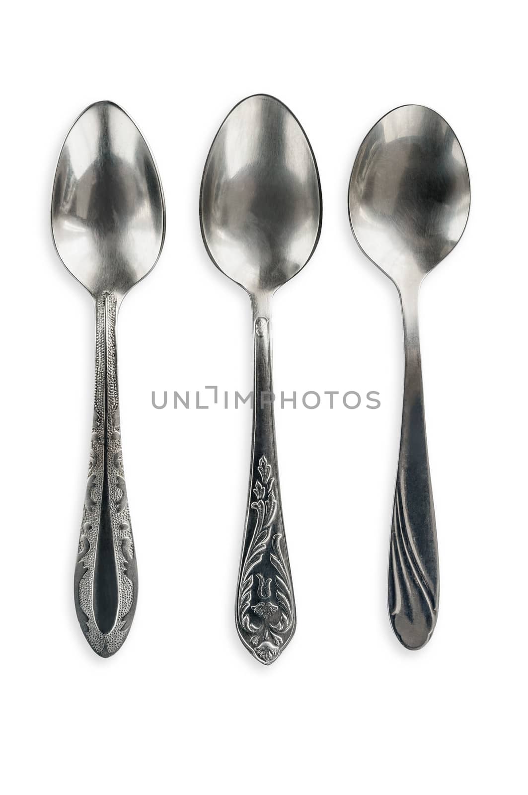 Three different kind of vintage soviet tea spoons