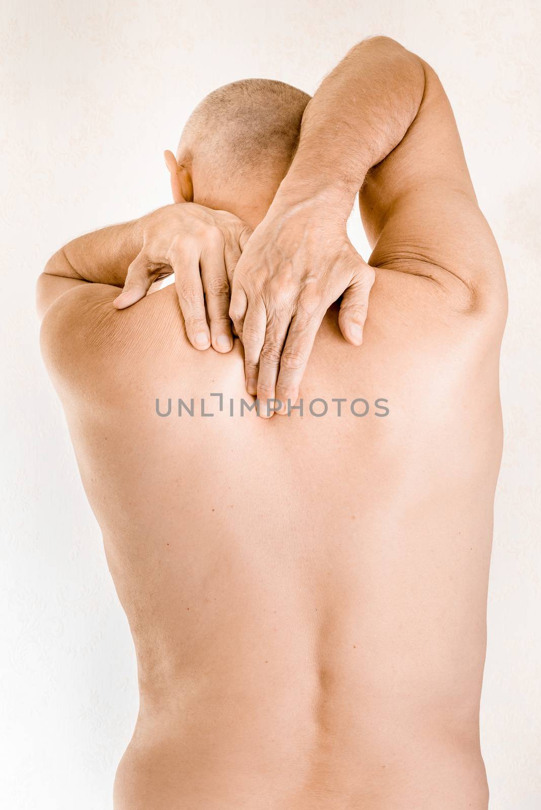 Man suffering of thoracic vertebrae pain by MaxalTamor