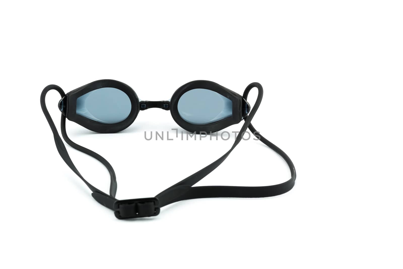 Swimming goggles on a white background by YingTanthawarak