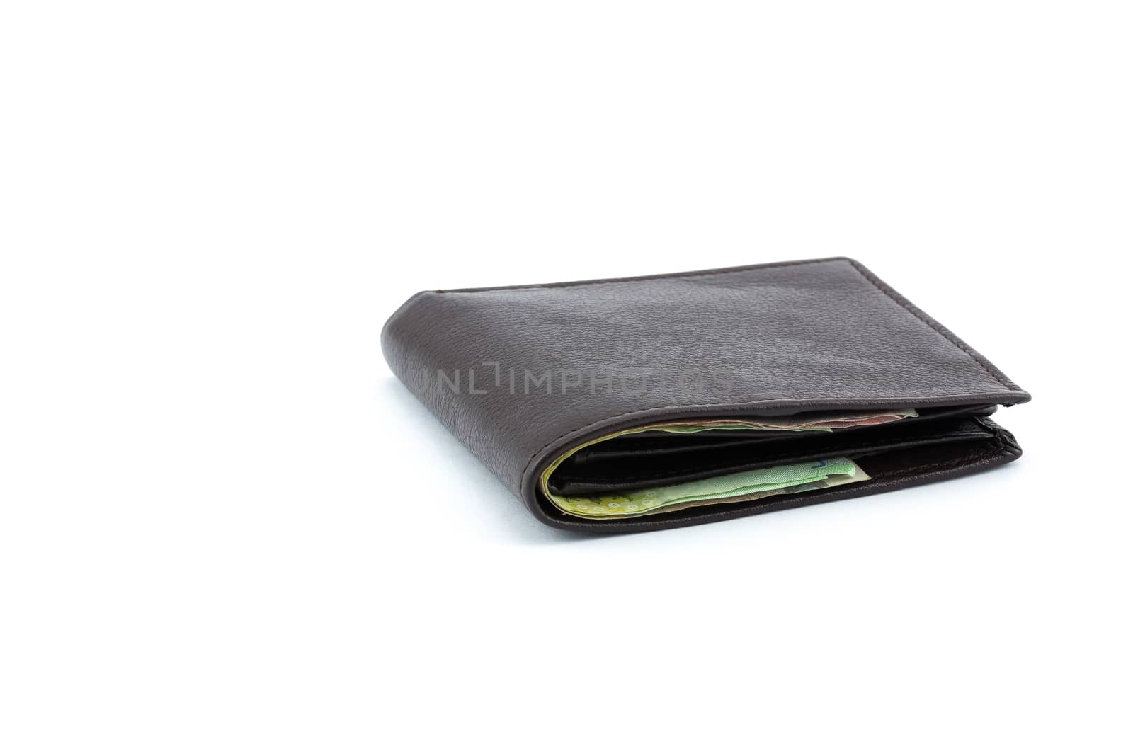 wallet on a white background