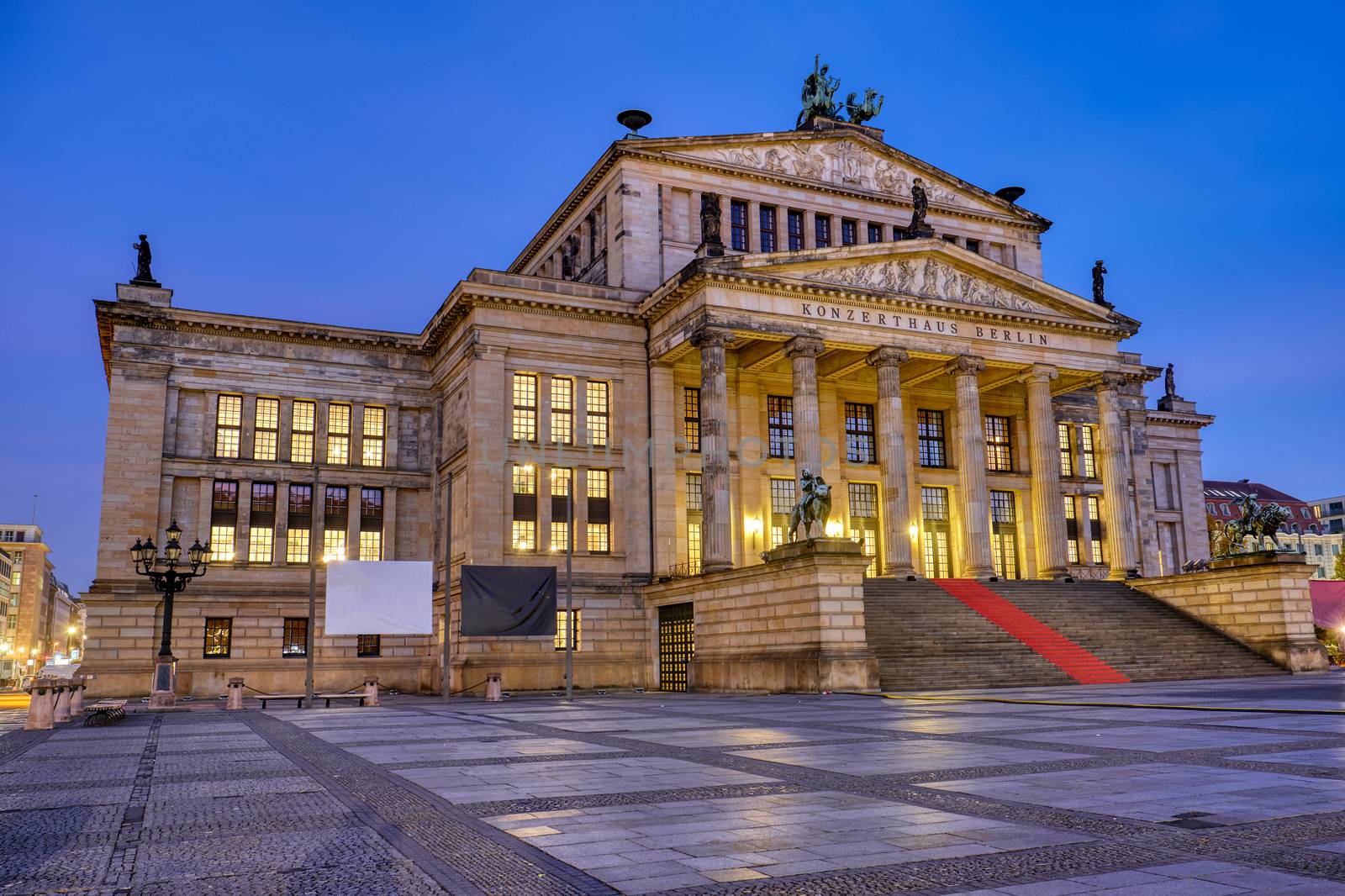 The Konzerthaus at the Gendarmenmarkt in Berlin at night