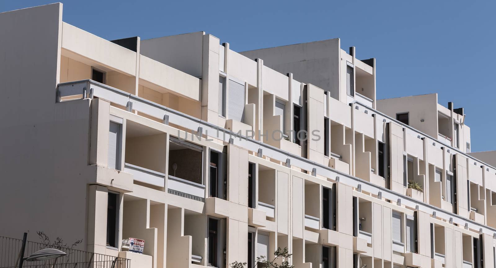 Architecture detail of modern building by the sea in Troia penin by AtlanticEUROSTOXX