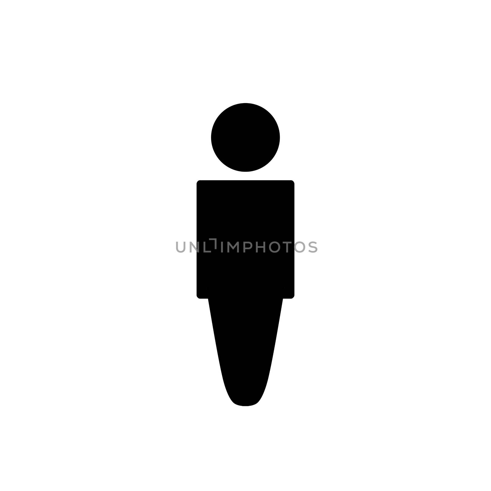 Man icon on white background. People, man, women, by praditlohhana