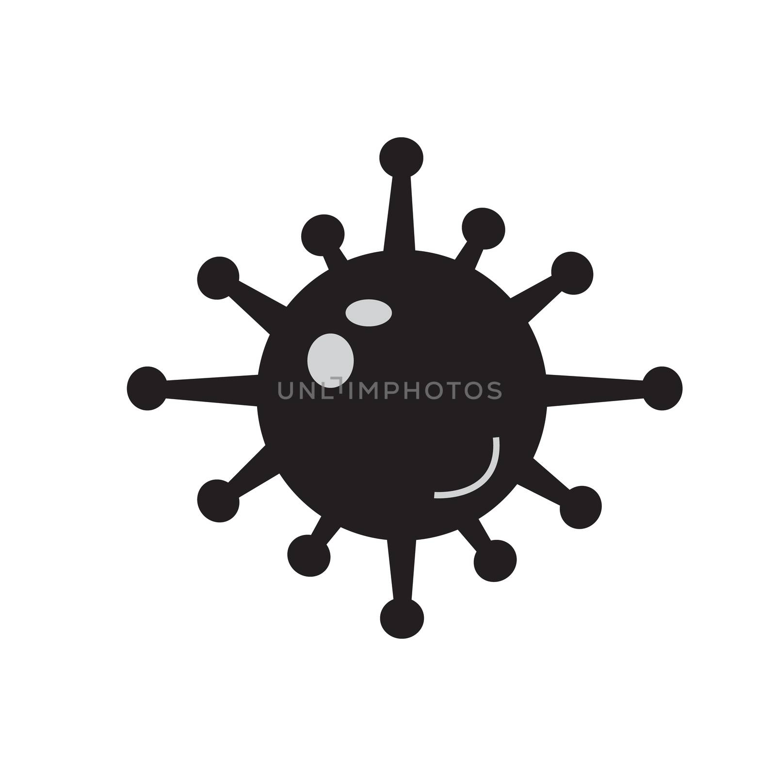 bacteria icon on white background. flat style. bacteria icon for your web site design, logo, app, UI. bacteria sign. disease symbol.