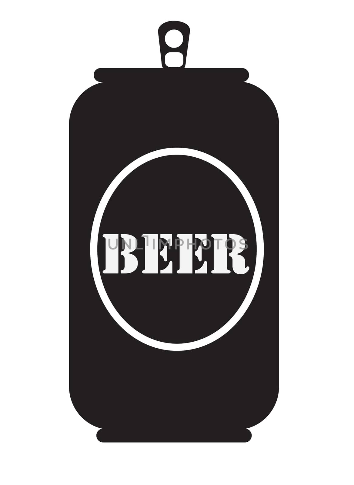 beer can icon. beer can  icon on white background. flat style. beer can icon for your web site design, logo, app, UI.