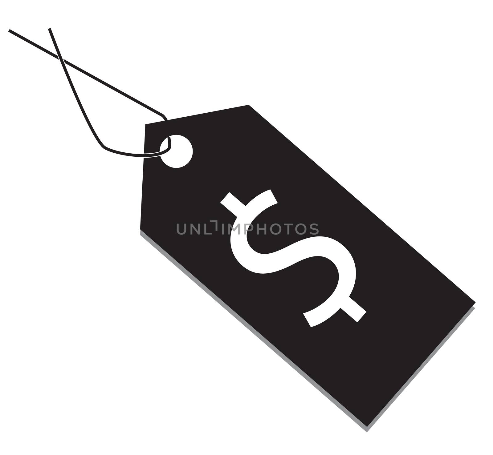 price tag icon on white background. flat style. price tag icon f by suthee
