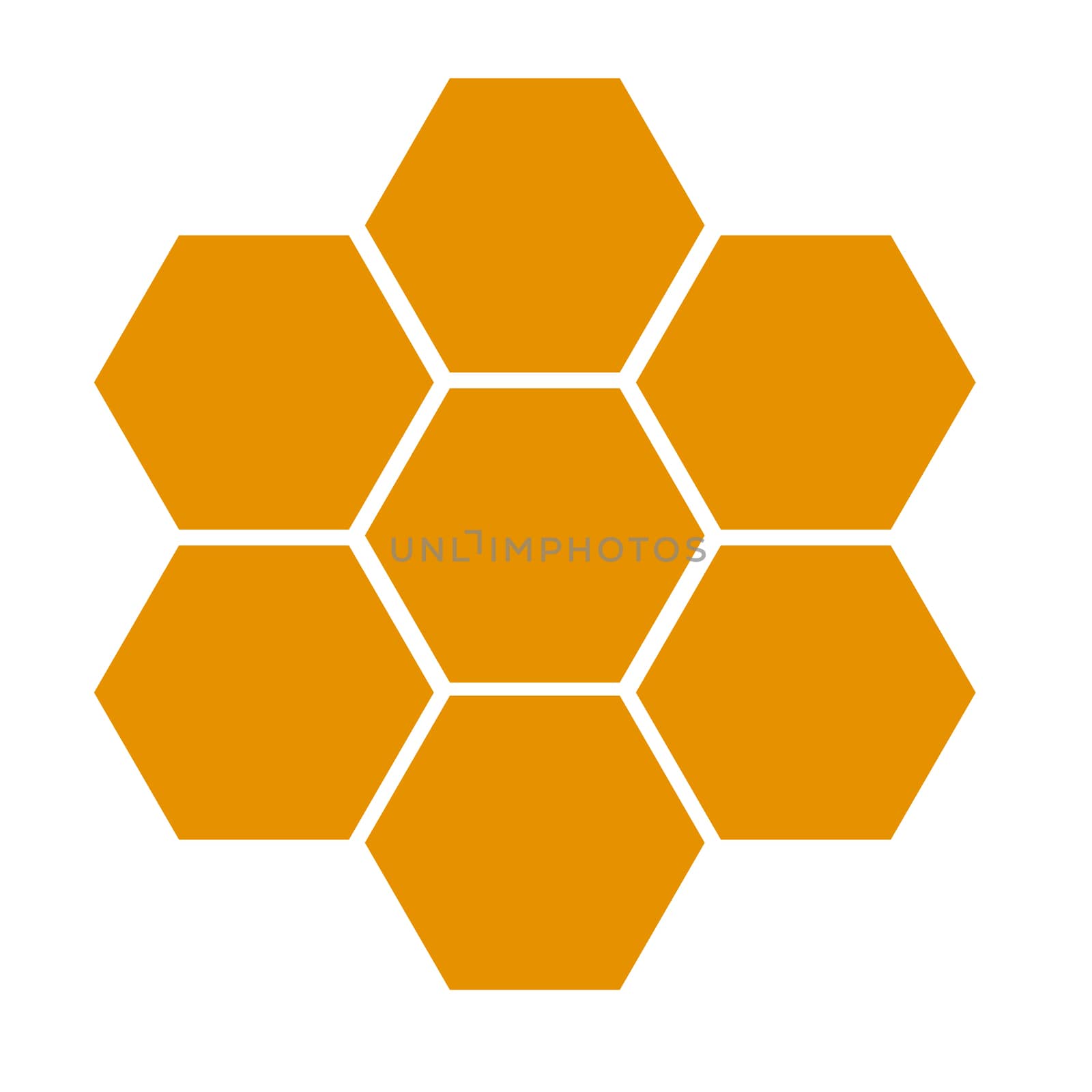 honeycomb icon on white background. flat style design. honeycomb by suthee