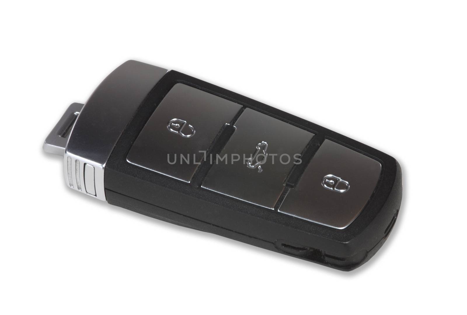 black car key with remote central locking