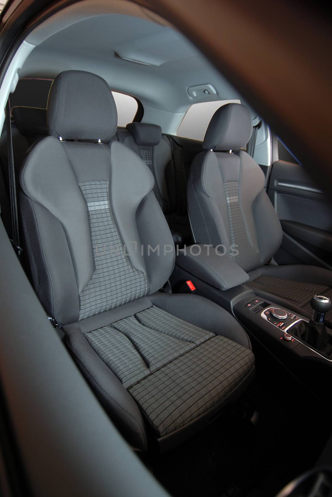 Front seats of a modern passenger car