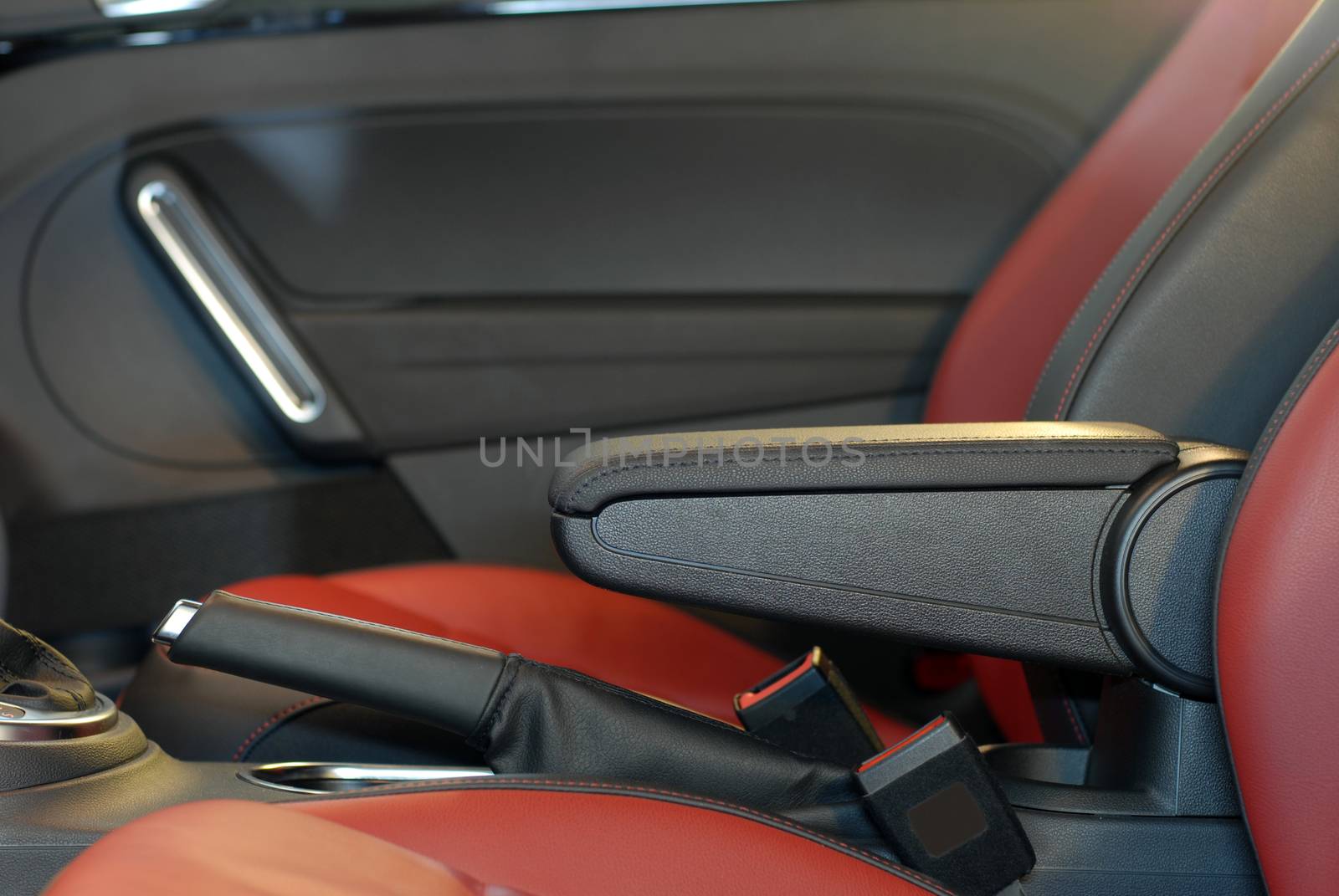 armrest of the car and handbrake by aselsa