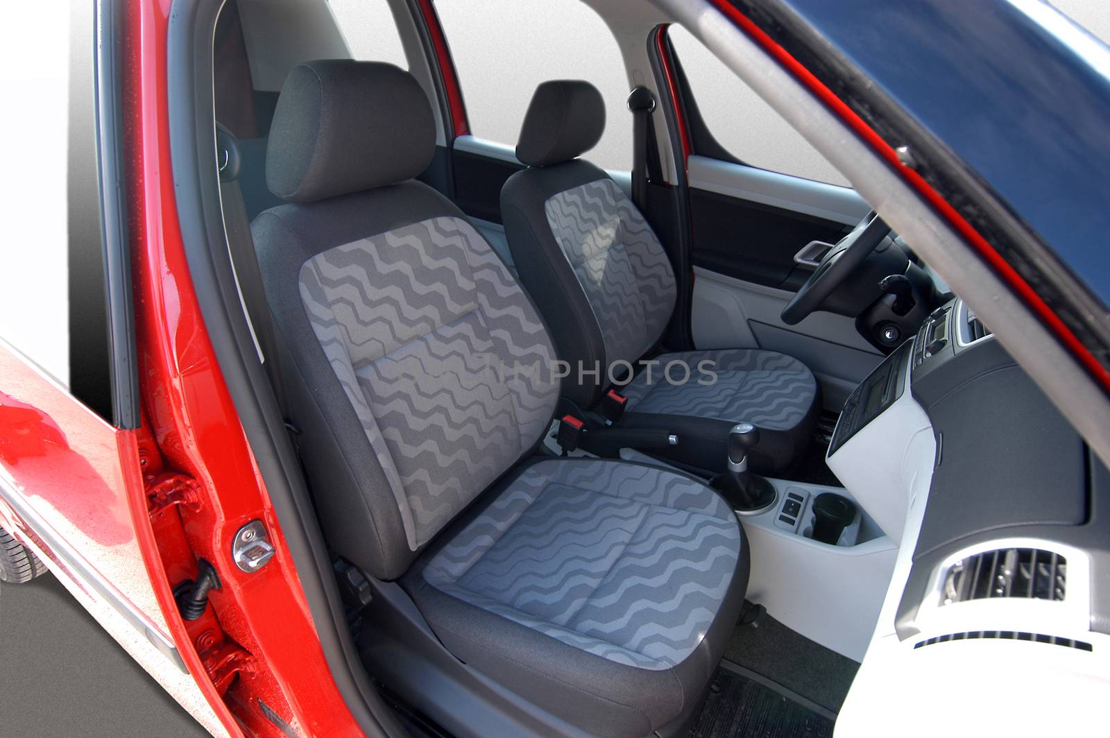 Front seats of a modern passenger car