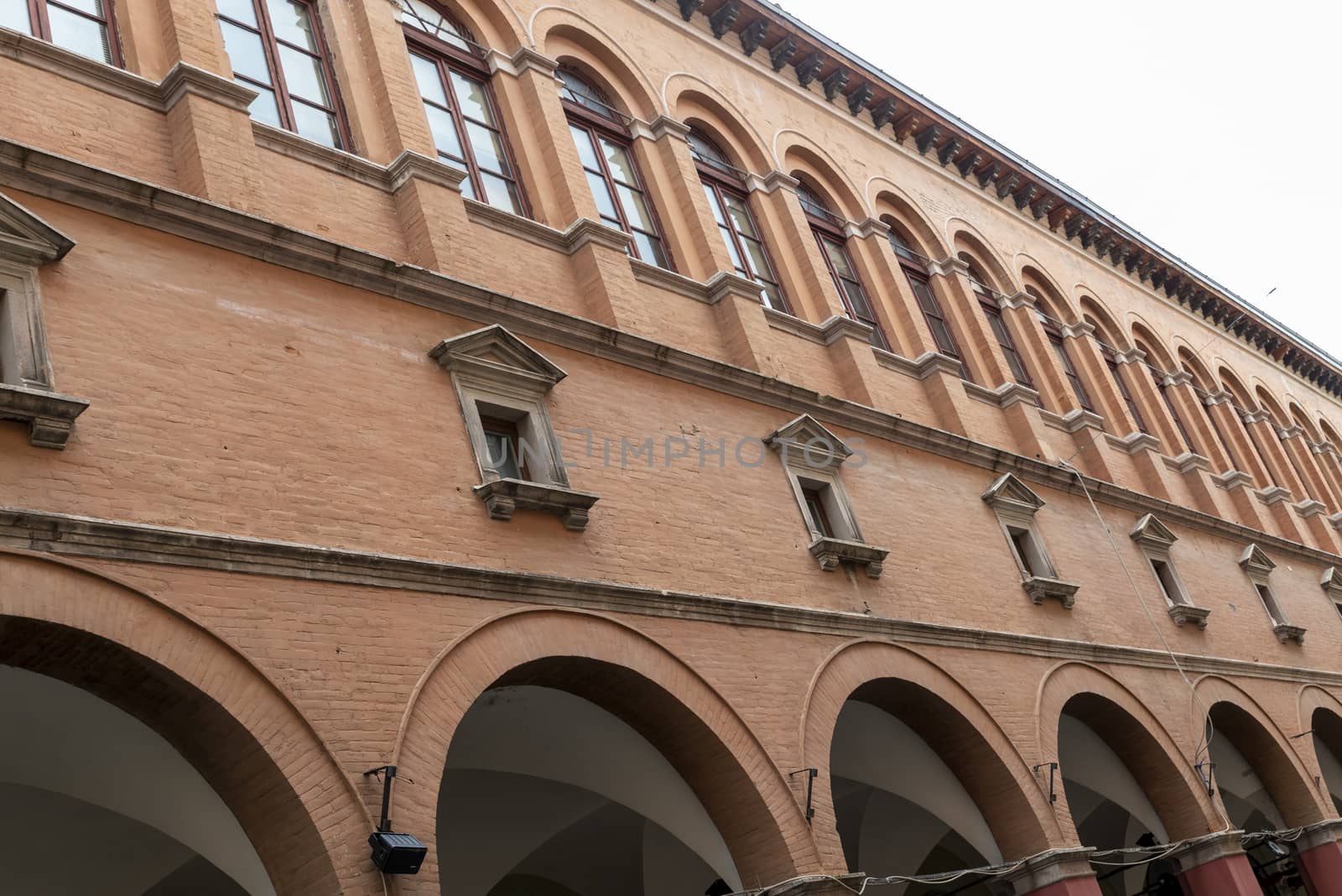 foligno.italy june 14 2020 :architecture of the streets of the city of foligno province of perugia
