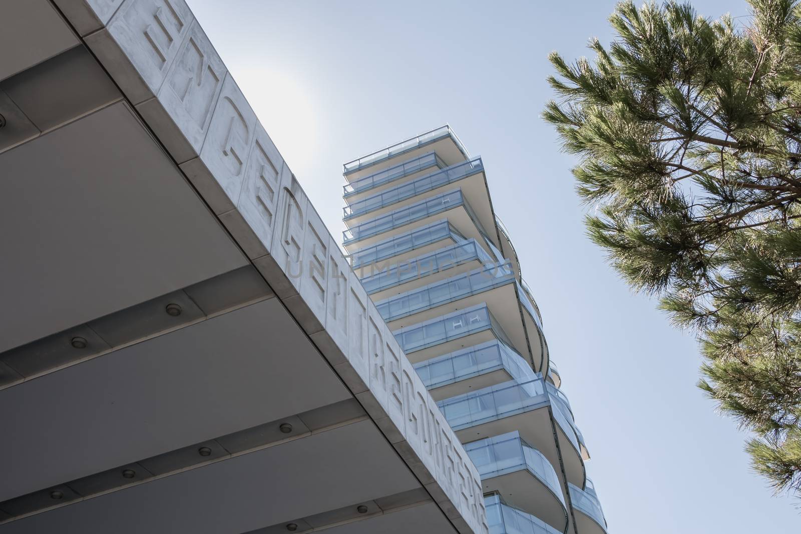 Architecture detail of modern building by the sea in Troia penin by AtlanticEUROSTOXX