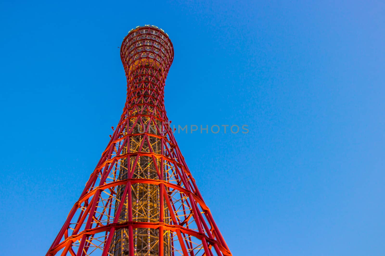 KOBE, JAPAN - MARCH 11, 2018: Kobe Port Tower is a 108 m high la by prapstock