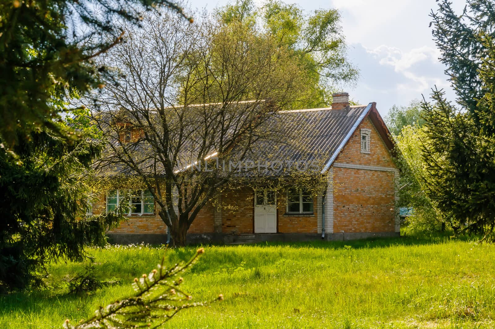 A typical ukrainian antique house, in Pirogovo near Kiev