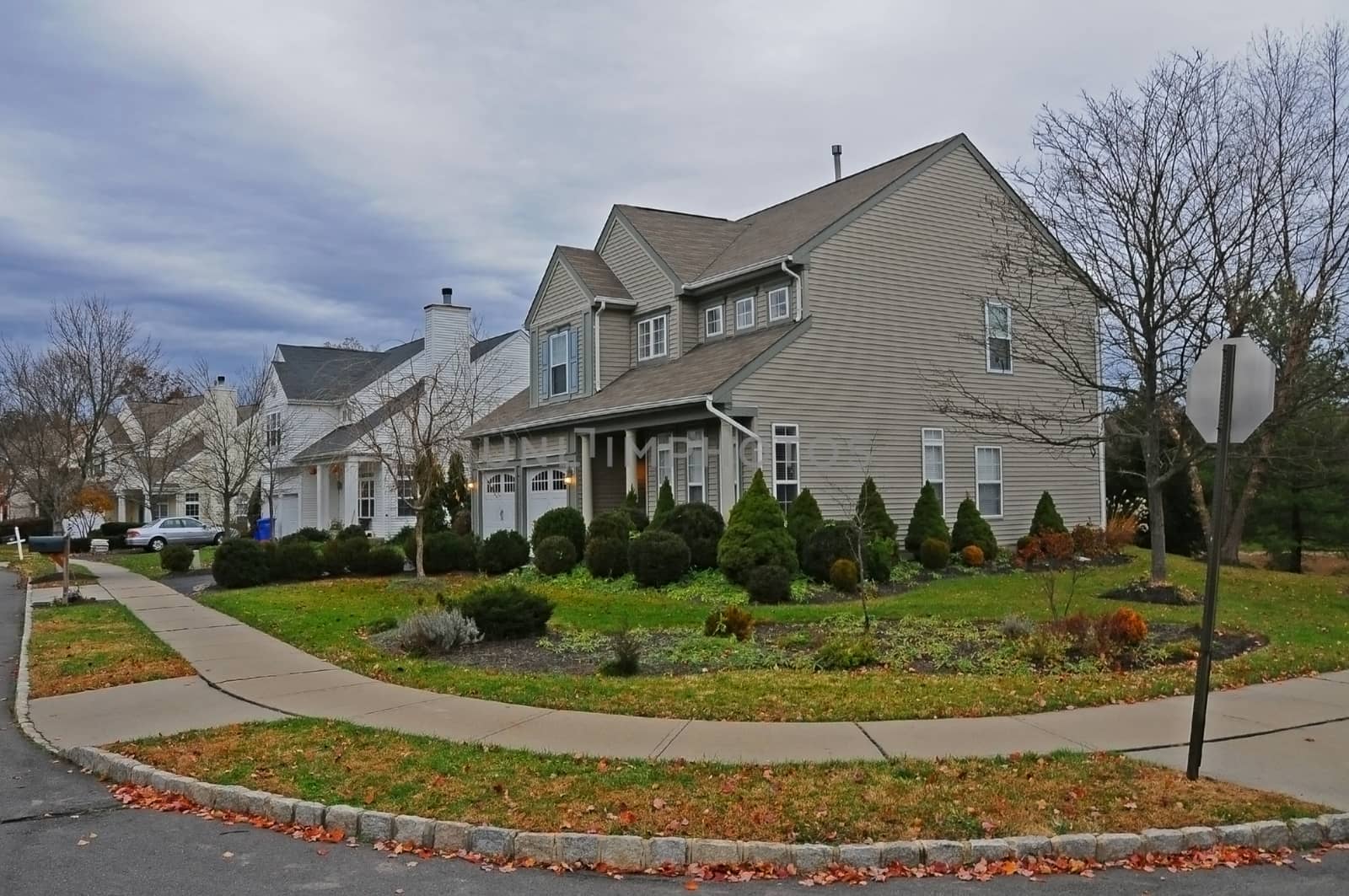 PRINCETON, NJ -15 NOVEMBER 2011: Typical American Home in New Je by Hydrobiolog