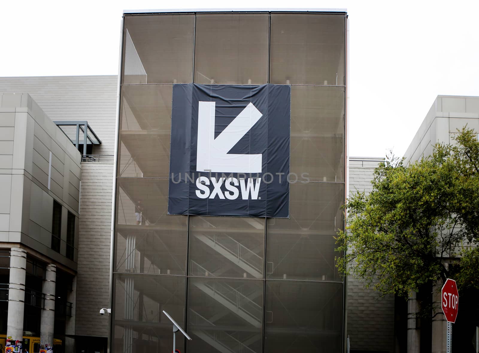 SXSW symbol on the building wall by GSPhotography