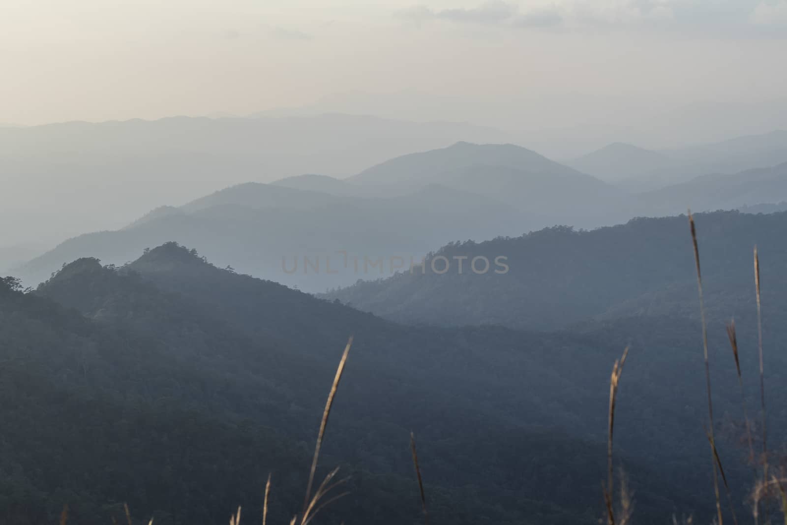  empty on top of a mountain view with cloud sky,landscape background