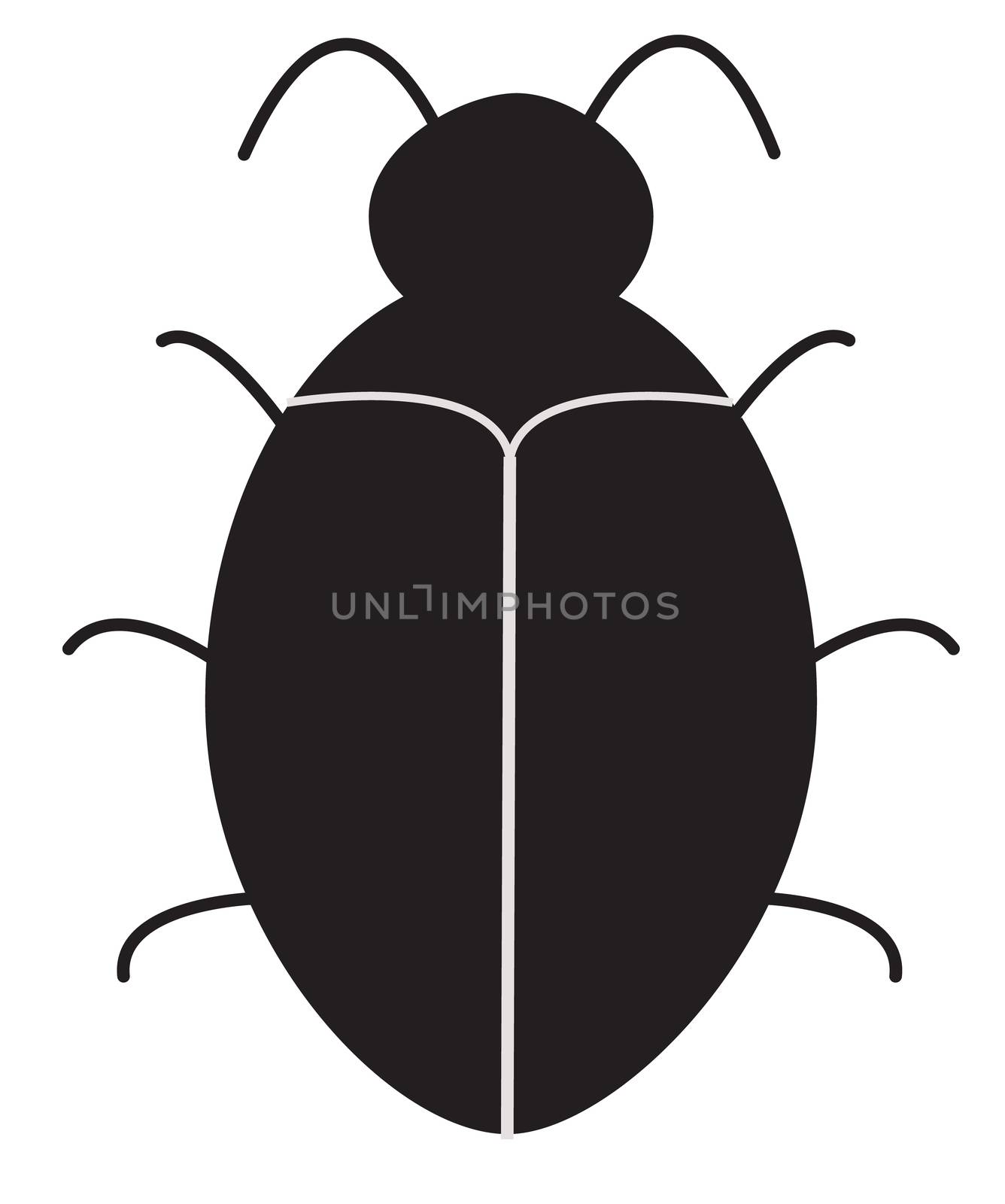 bug software. bug icon on white background. by suthee