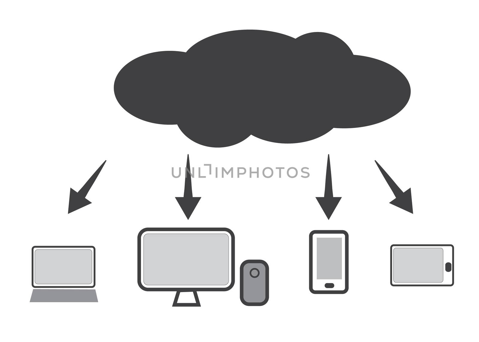 cloud technology icon. web cloud technology business abstract. by suthee
