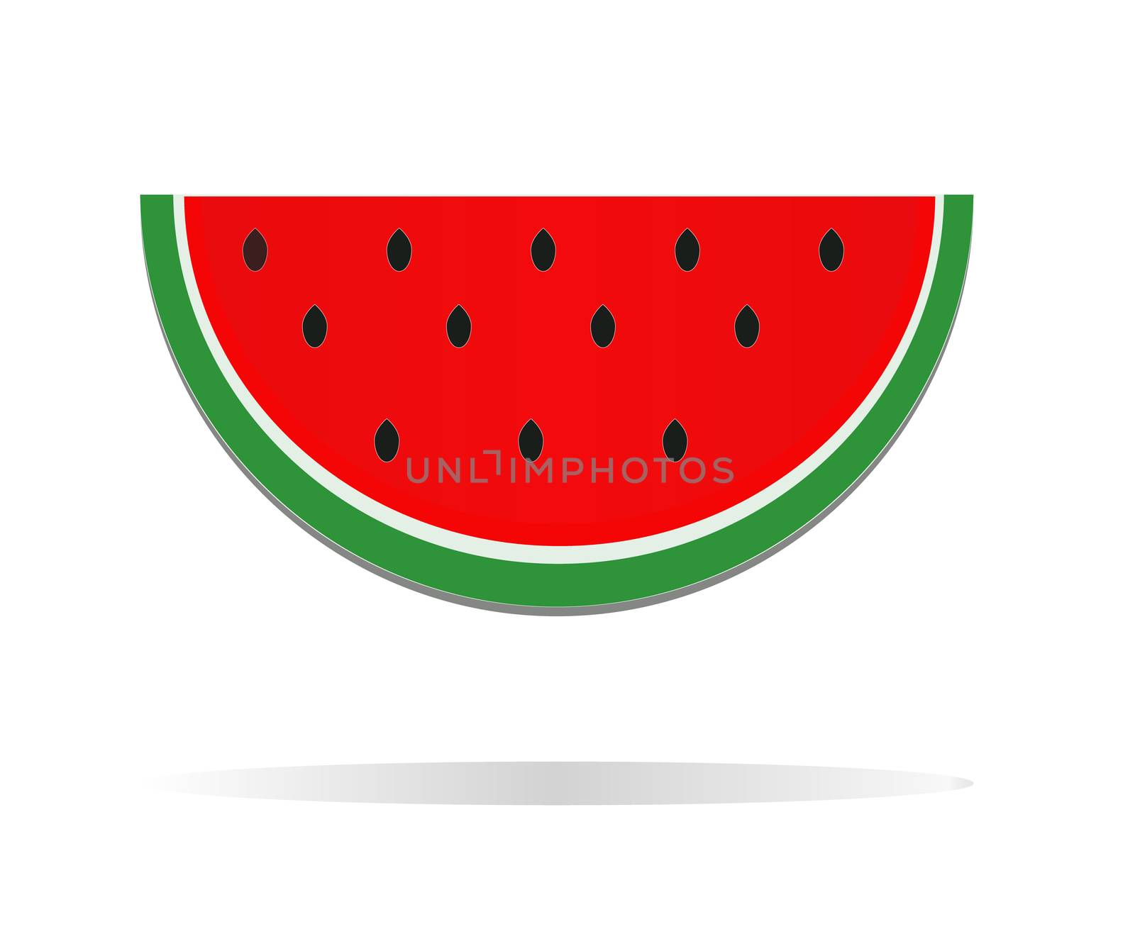 watermelon icon. cute red watermelon slide. watermelon icon in t by suthee