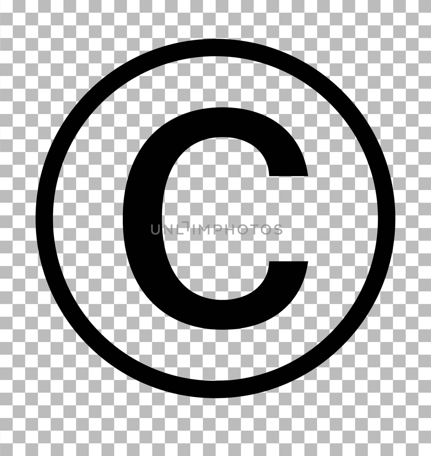 copyright symbol on transparent background. copyright sign. copyright icon
