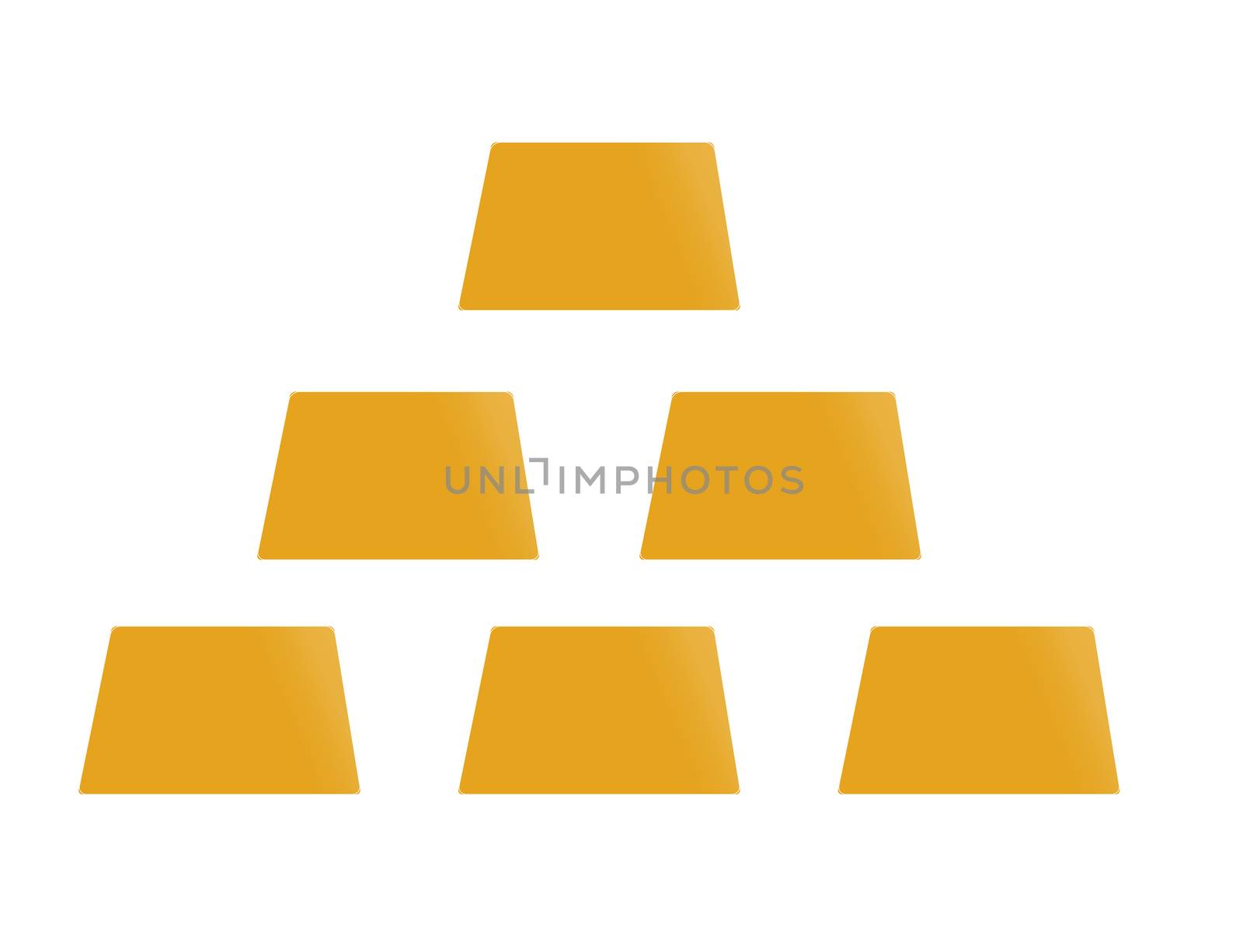 gold icon on white background. gold sign. icon of gold bulion.