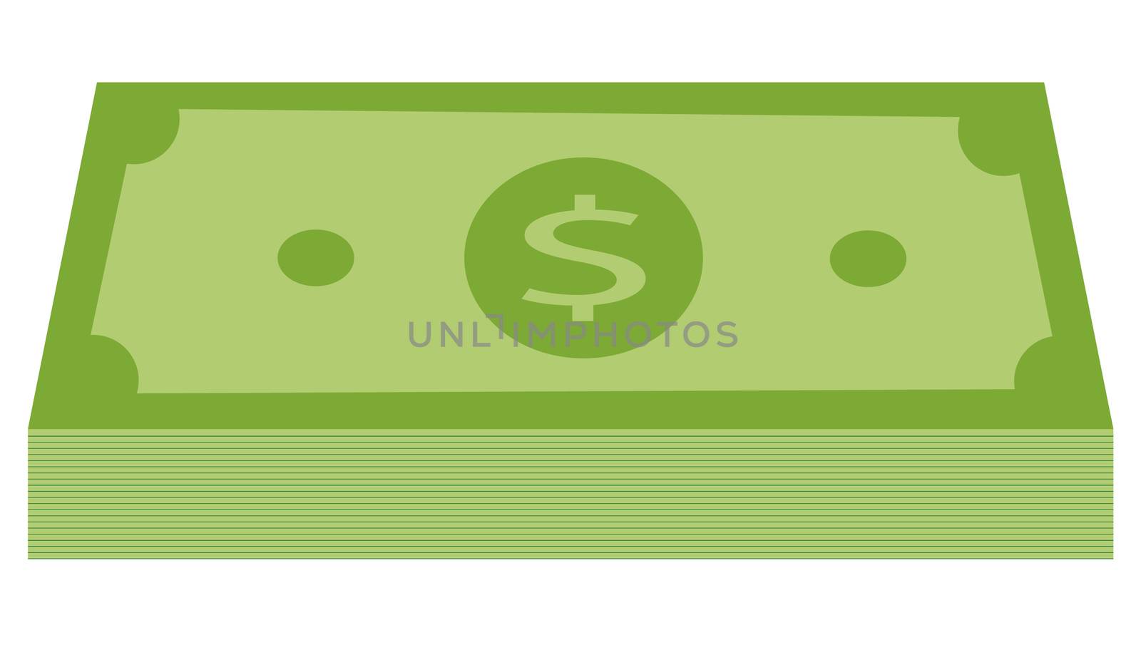 green stack of money icon. money icon in flat style. dollar icon by suthee