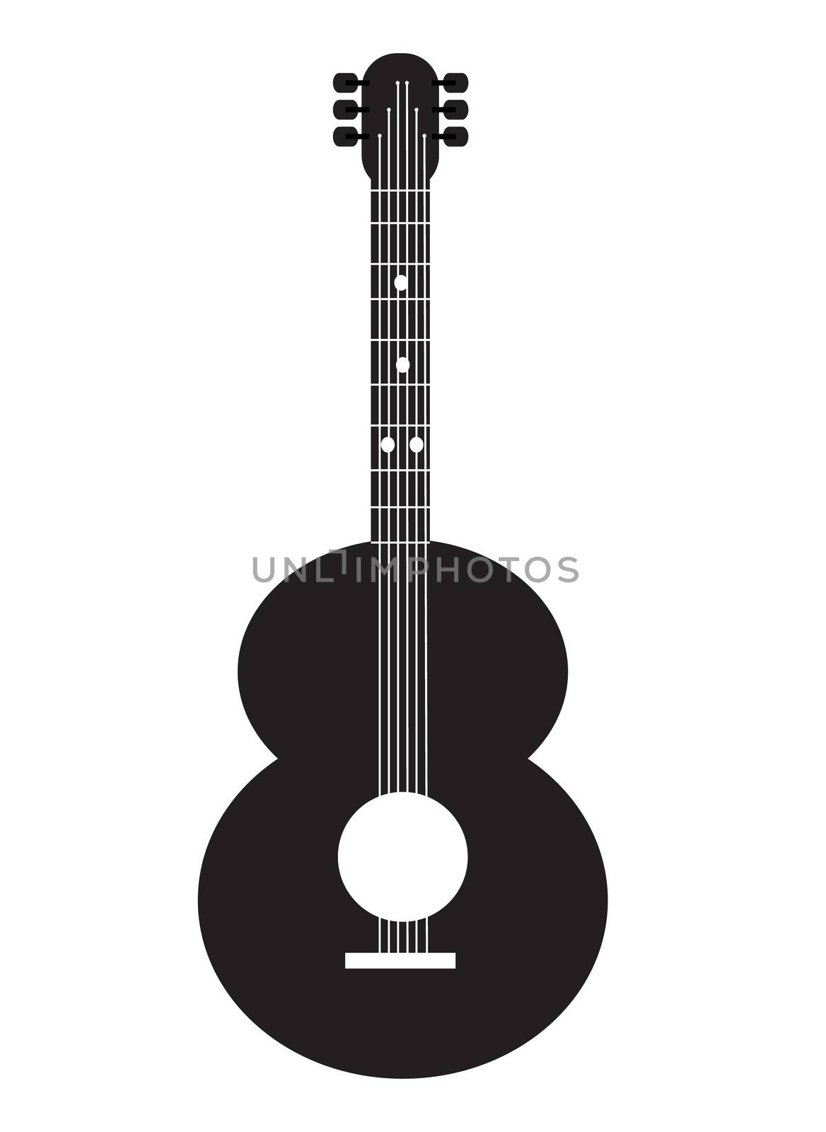 guitar icon on white background. guitar sign. 